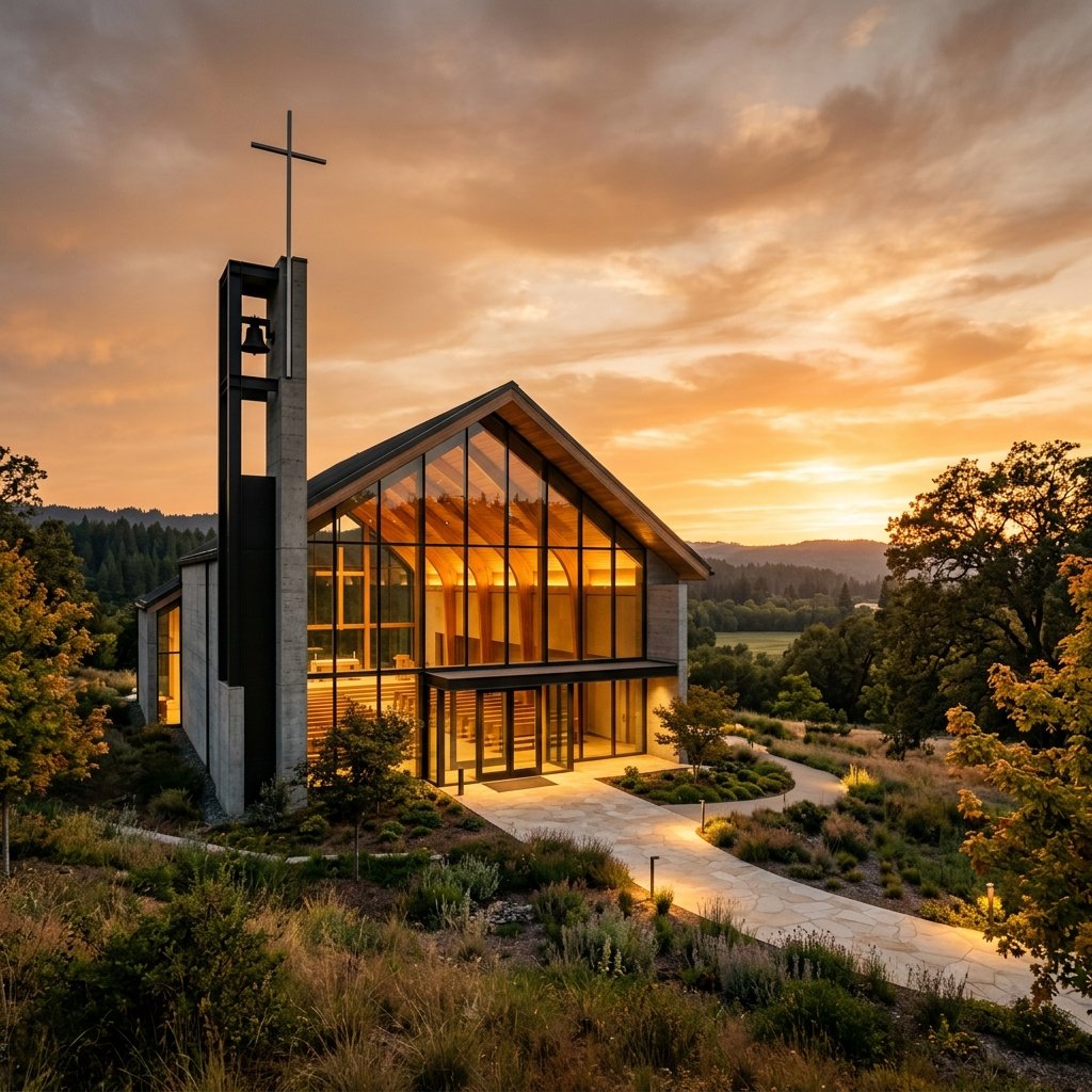 Church building Golden Hour